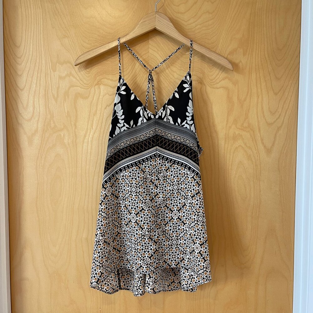 Mossimo Black XL Pattern Cami tank